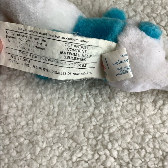 Vintage WALLACE BERRIE & CO Vintage Smurf 7 inch Plush Stuffed Animal Doll Toy - Picture 9 of 9